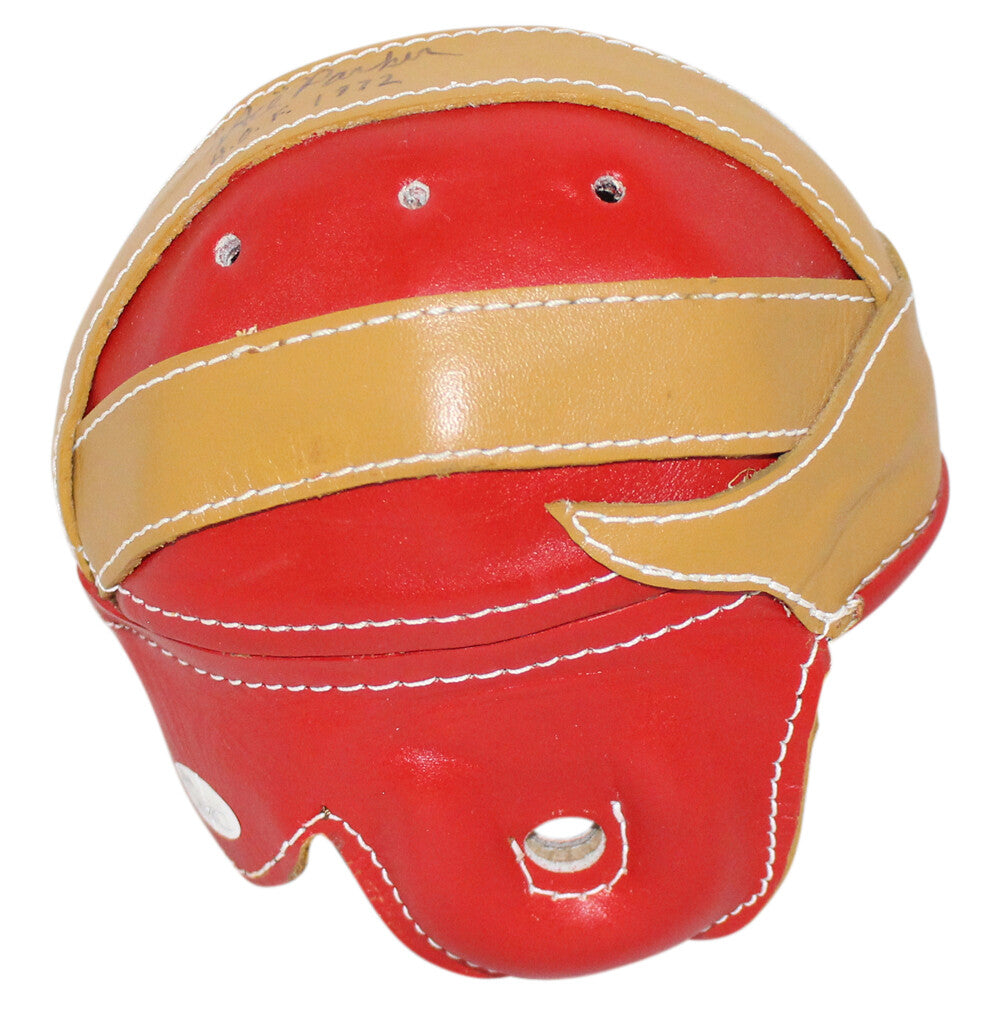 Ace Parker Signed Brooklyn Dodgers Glory Leather Mini Helmet JSA
