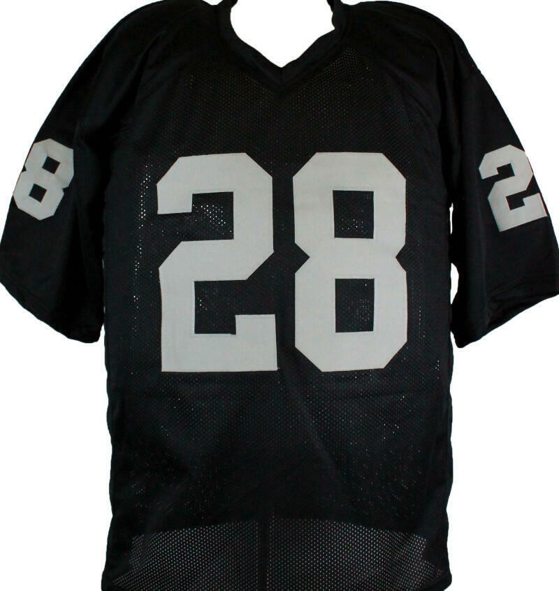 Josh Jacobs Autographed Black Custom Jersey