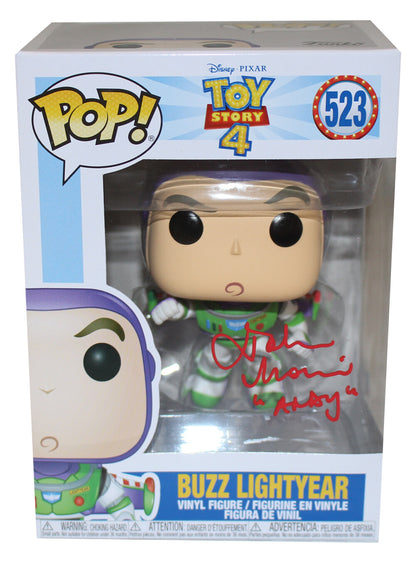 John Morris Signed "Andy" Buzz Lightyear Funko Pop Toy Story 4 Beckett