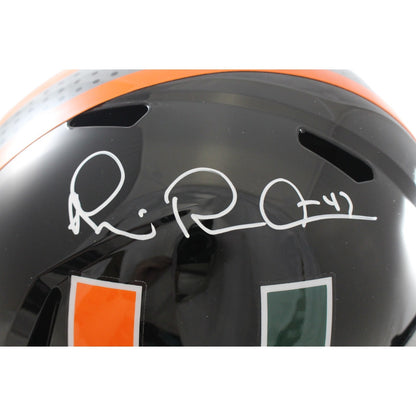 Michael Irvin Signed Miami Hurricanes Full Size Alternate Helmet