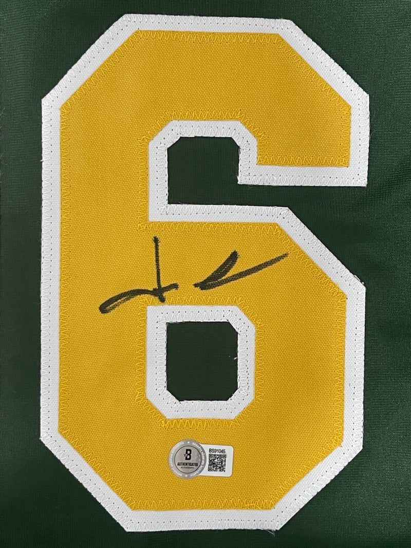 Jason Giambi Signed Oakland Athletics Custom Jersey (Beckett COA)