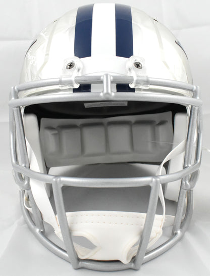 Roger Staubach Autographed Dallas Cowboys Full Size Chrome Speed Helmet