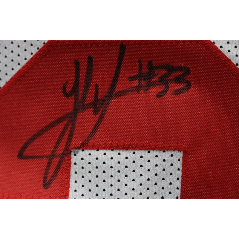 Jack Sawyer Autographed College Style White Jersey (Beckett Witnessed)