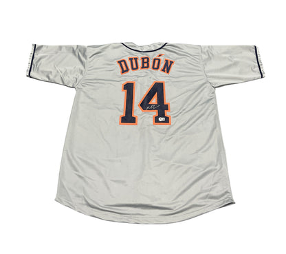 Mauricio Dubon Signed Houston Astros Custom Baseball Jersey (Beckett COA)
