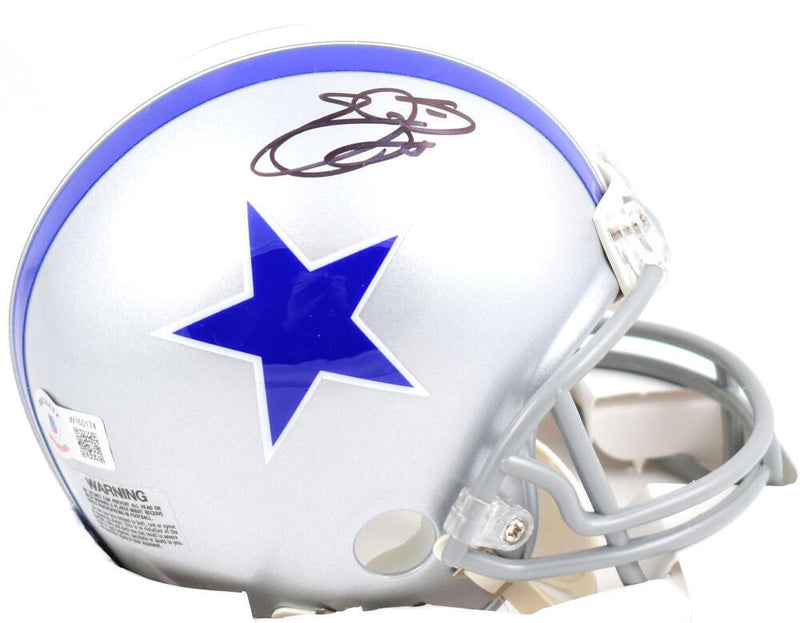 Emmitt Smith Signed Dallas Cowboys 1964-1966 Throwback Mini Helmet
