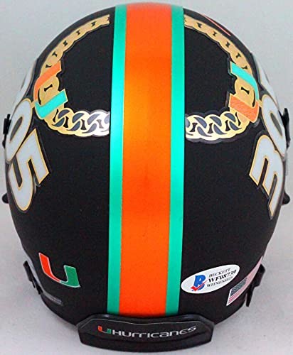 Ray Lewis Signed Miami Hurricanes 305 Edition Mini Helmet