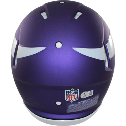Justin Jefferson Minnesota Vikings Autographed Full Size Pro Tribute Helmet
