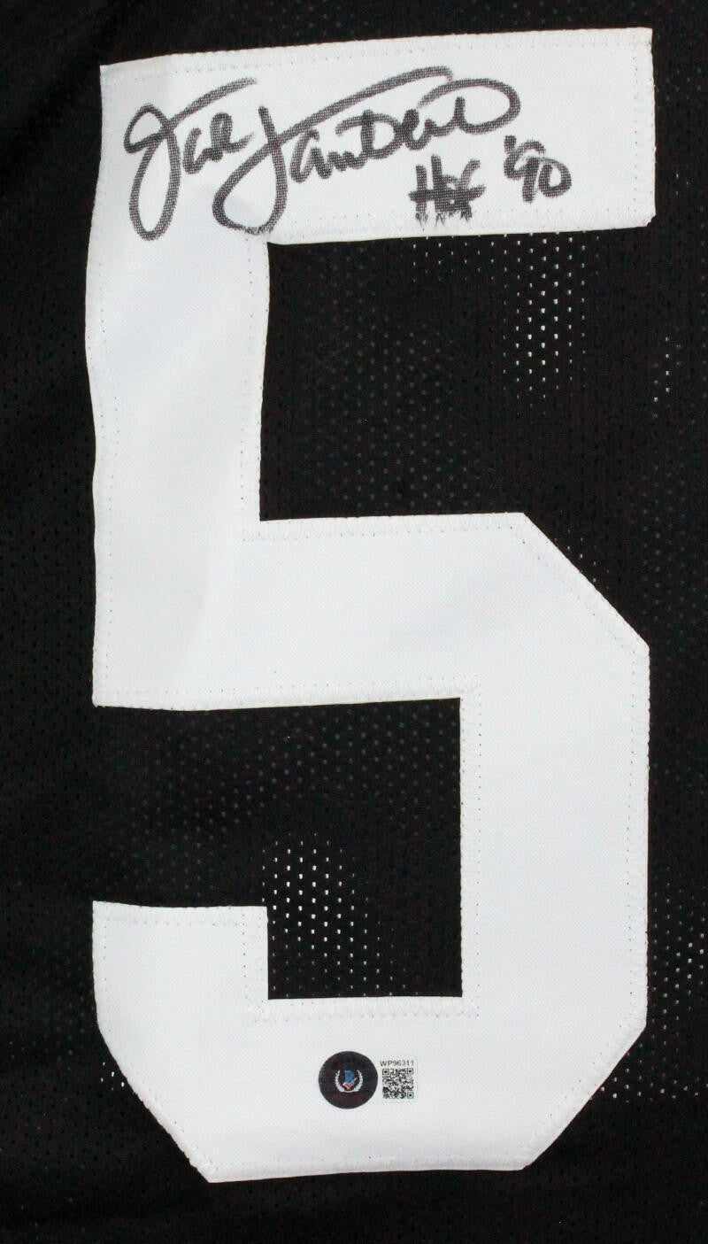Jack Lambert Signed Pittsburgh Steelers Custom Black Jersey (HOF)