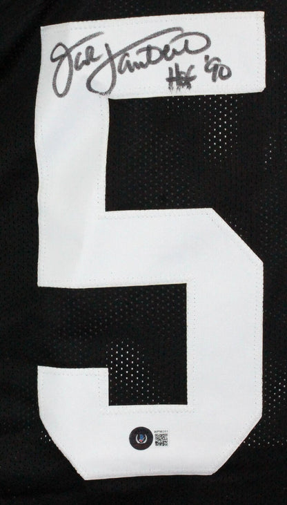 Jack Lambert Signed Pittsburgh Steelers Custom Black Jersey (HOF)