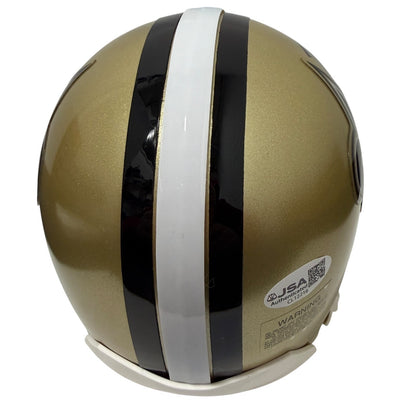 Drew Brees New Orleans Saints Signed VSR4 Mini Helmet JSA