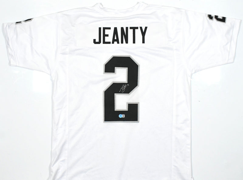 Ashton Jeanty Autographed Las Vegas Raiders Custom Jersey - White