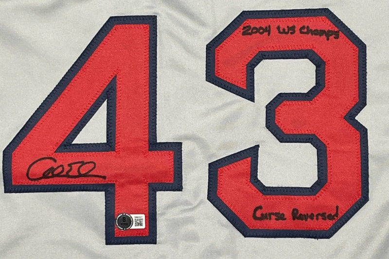 Alan Embree Signed Boston Red Sox Custom Jersey (Inscribed)