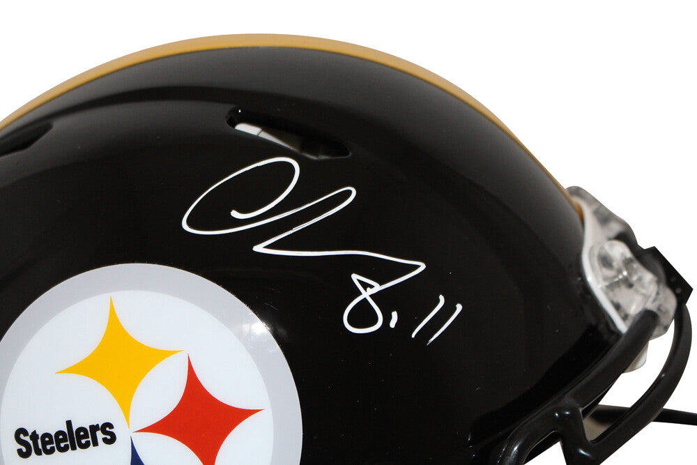 Chase Claypool Autographed Pittsburgh Steelers Authentic Speed Helmet