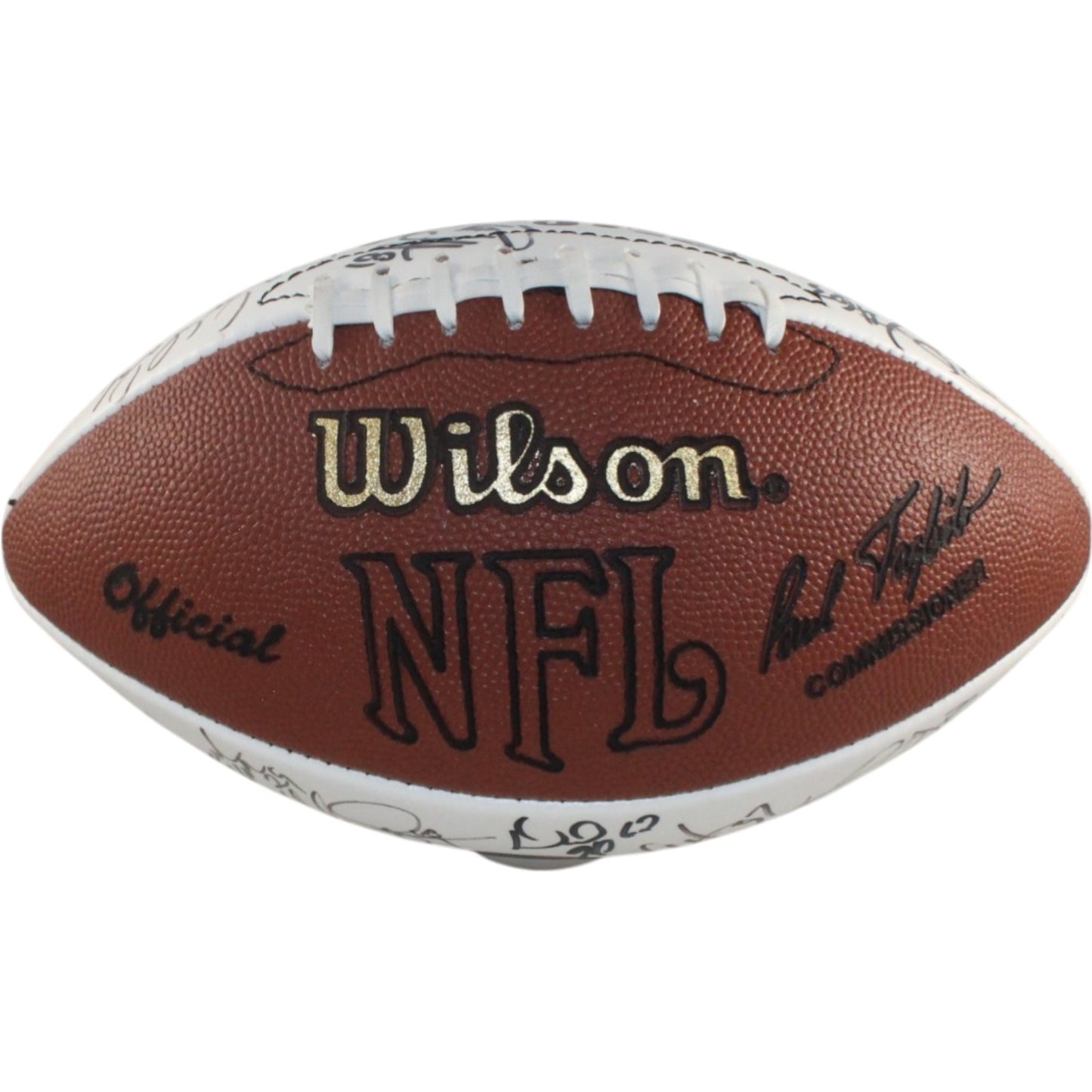 Butkus, Dorsett & More Multi-Signed NFL Hall of Fame Logo Football
