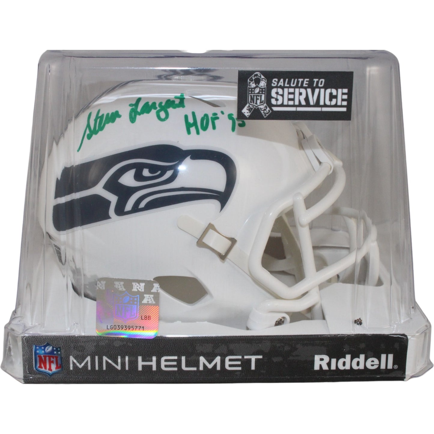 Steve Largent Seattle Seahawks 2024 Salute to Service Mini Helmet