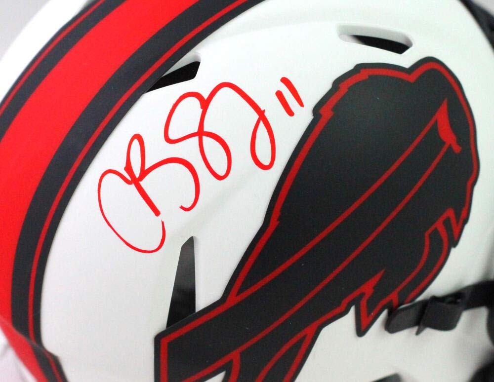 Cole Beasley Signed Buffalo Bills Lunar Speed Mini Helmet
