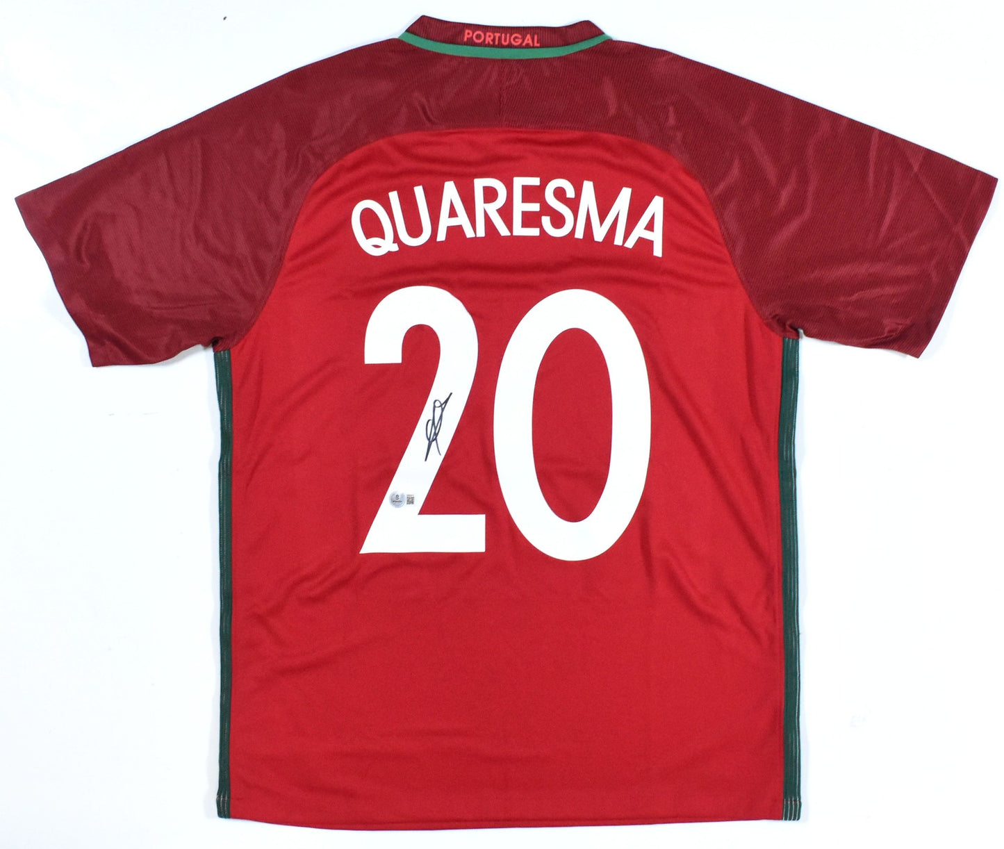 Ricardo Quaresma Autographed Portugal Home Soccer Jersey
