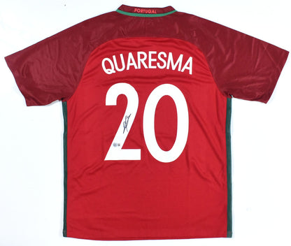 Ricardo Quaresma Autographed Portugal Home Soccer Jersey