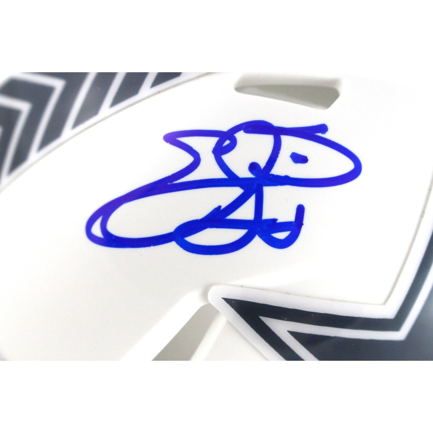 Emmitt Smith Autographed Dallas Cowboys 2024 Salute to Service Mini Helmet