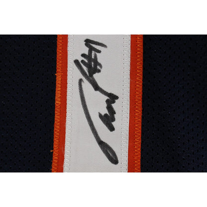 Troy Franklin Autographed Blue Pro Style Football Jersey