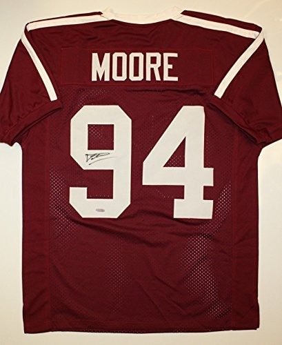 Damontre Moore Signed Maroon Custom Jersey