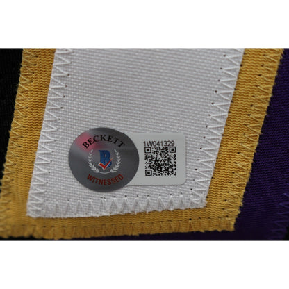 Jonathan Ogden Signed HOF Inscribed Black Custom Jersey