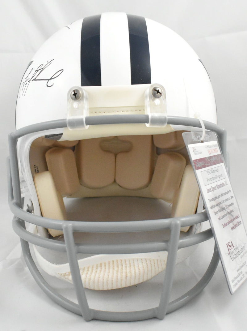 Troy Aikman Michael Irvin & Emmitt Smith Signed Cowboys Authentic Helmet
