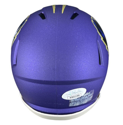 Zay Flowers Signed 2024 Alternate Mini Helmet (Baltimore Ravens)