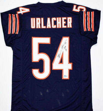Brian Urlacher Autographed Chicago Bears Custom Blue Jersey