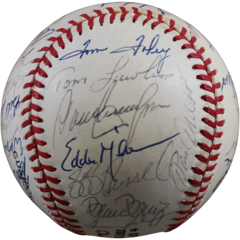 Cincinnati Reds 1984 Team Signed Multi-Signature NL Baseball Beckett LOA