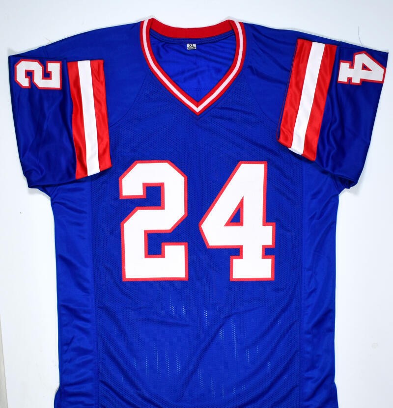 Otis Anderson Signed New York Giants Custom Blue Jersey - SB MVP