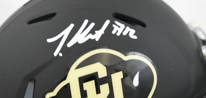 Travis Hunter Signed Colorado Buffaloes Speed Mini Helmet