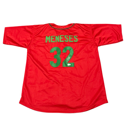 Joey Meneses Signed WBC Mexico Custom Baseball Jersey (Beckett BAS COA)