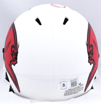 Mike Alstott Signed Tampa Bay Buccaneers Lunar Speed Mini Helmet