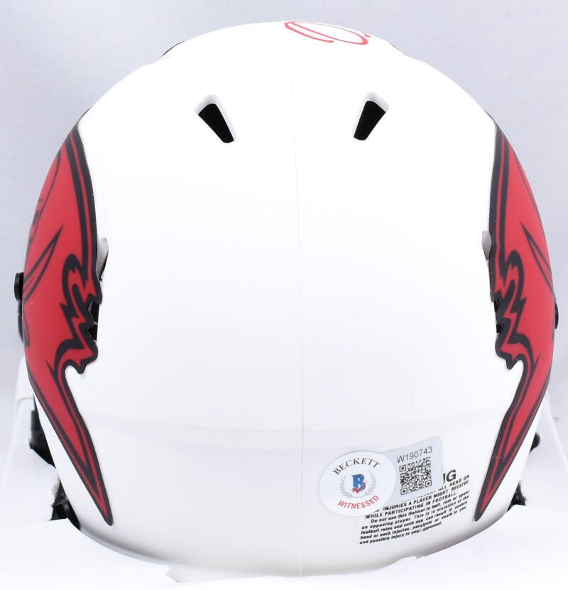Mike Alstott Signed Tampa Bay Buccaneers Lunar Speed Mini Helmet