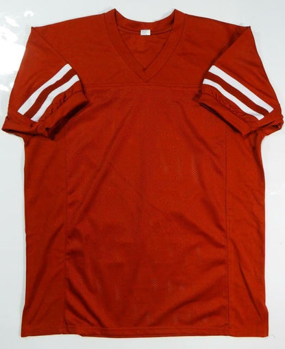 Earl Campbell & Ricky Williams Signed Texas Orange Custom Jersey