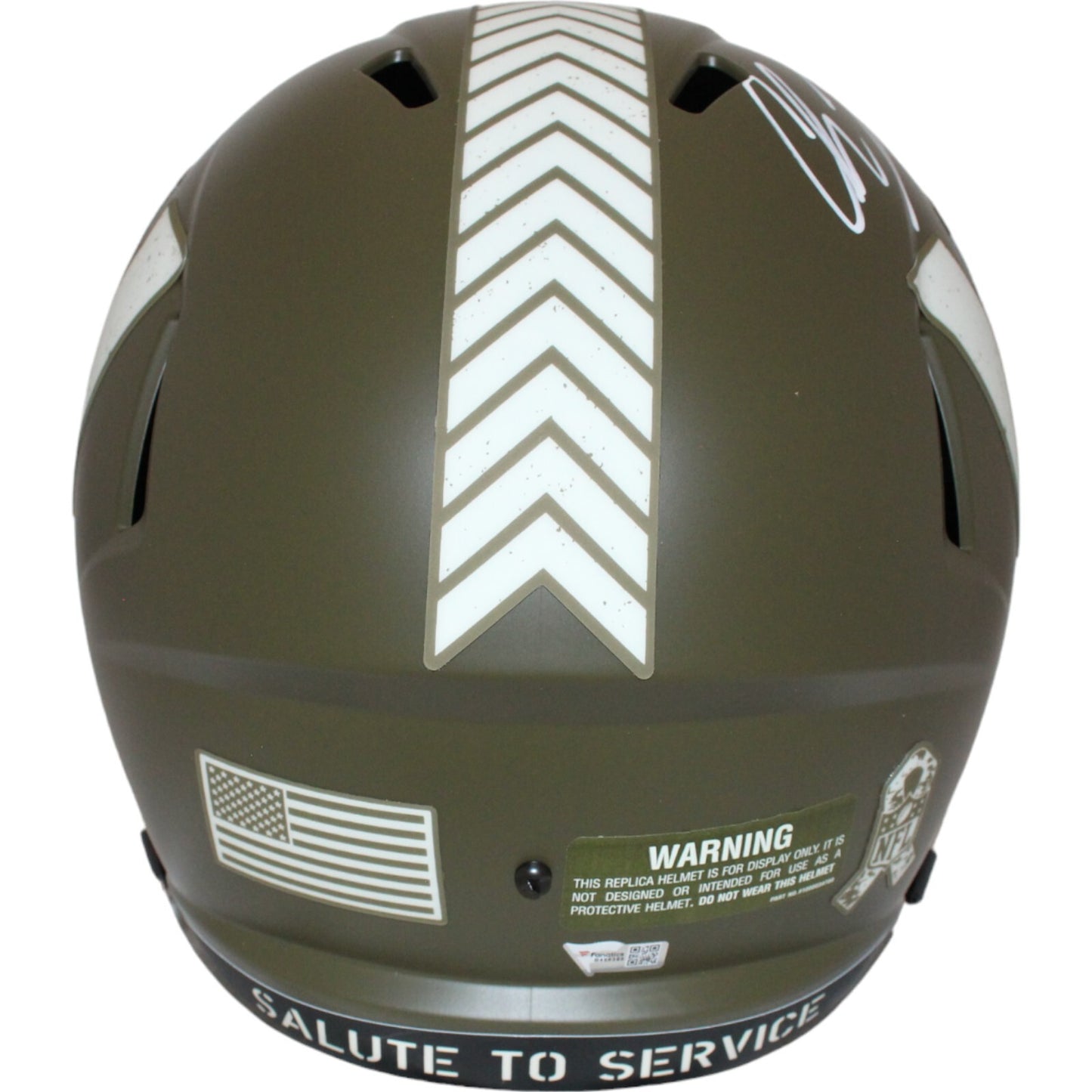Chase Young Signed Washington Commanders Full Size Salute to Service Helmet