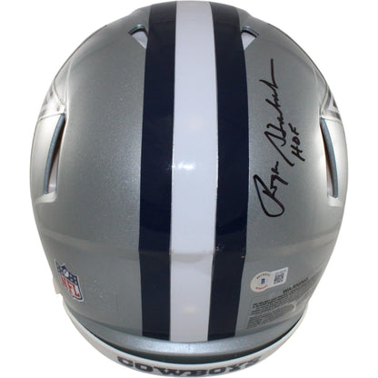 Roger Staubach & Tony Dorsett Signed Dallas Cowboys Full Size Helmet