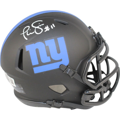 Phil Simms New York Giants Autographed Eclipse Mini Helmet