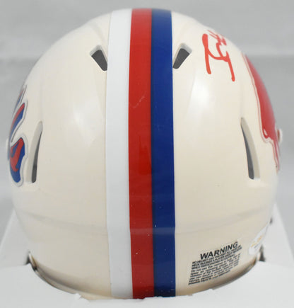James Cook Signed Buffalo Bills Retro Speed Mini Helmet