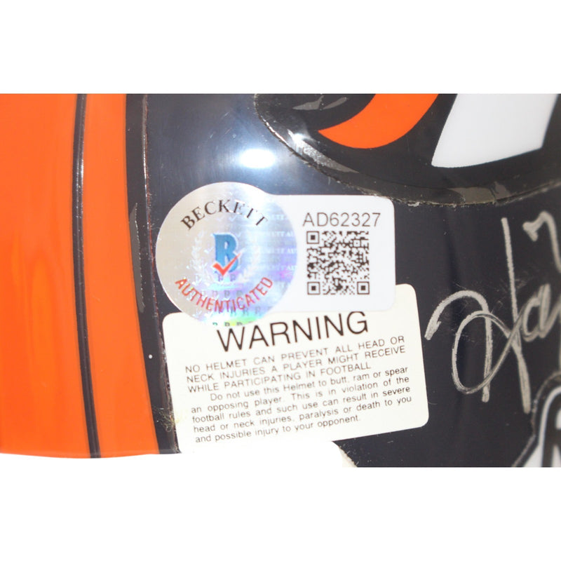 Tom Nalen & Mark Schlereth Multi-Signed Denver Broncos 1998 OL Mini Helmet
