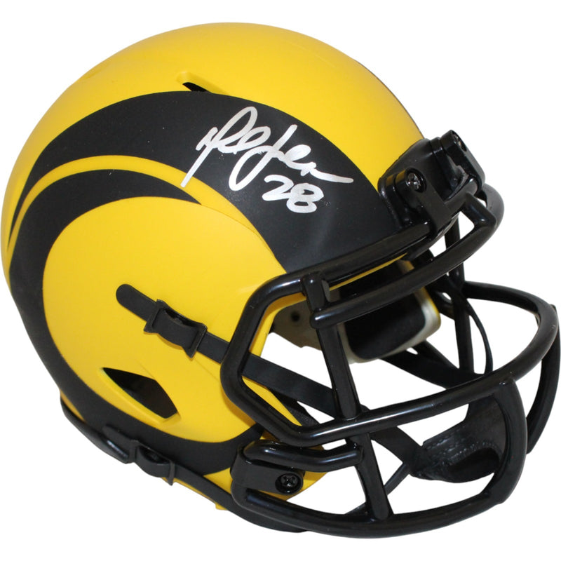 Marshall Faulk Los Angeles Rams Autographed Rave Mini Helmet