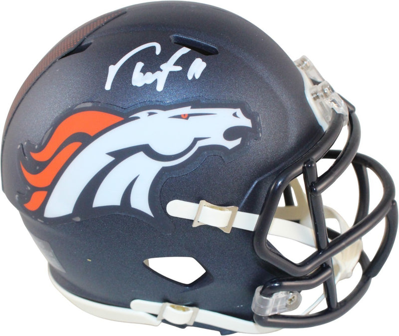Troy Franklin Denver Broncos Autographed Mini Helmet