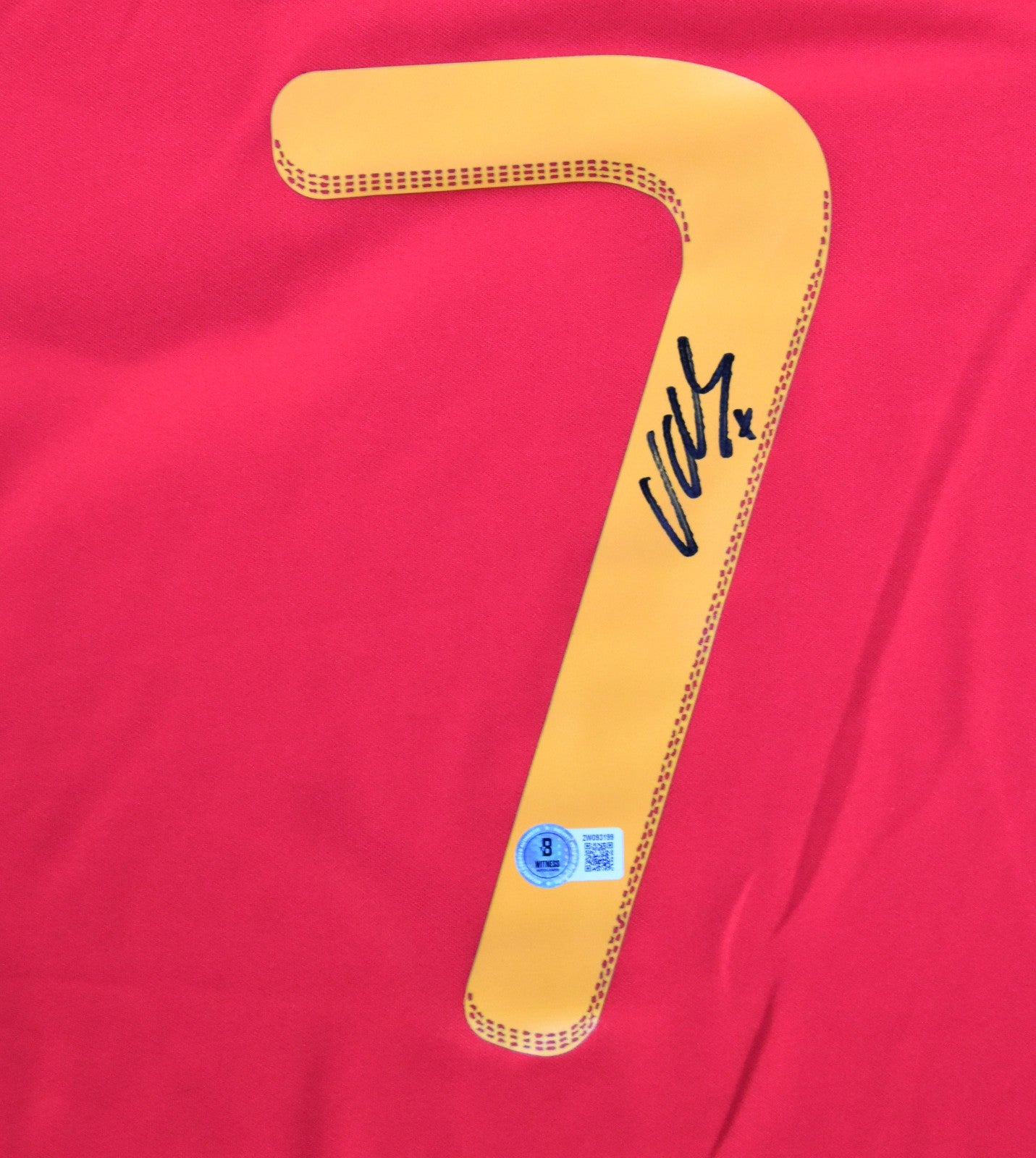 David Villa Signed Spain National Team Home Jersey