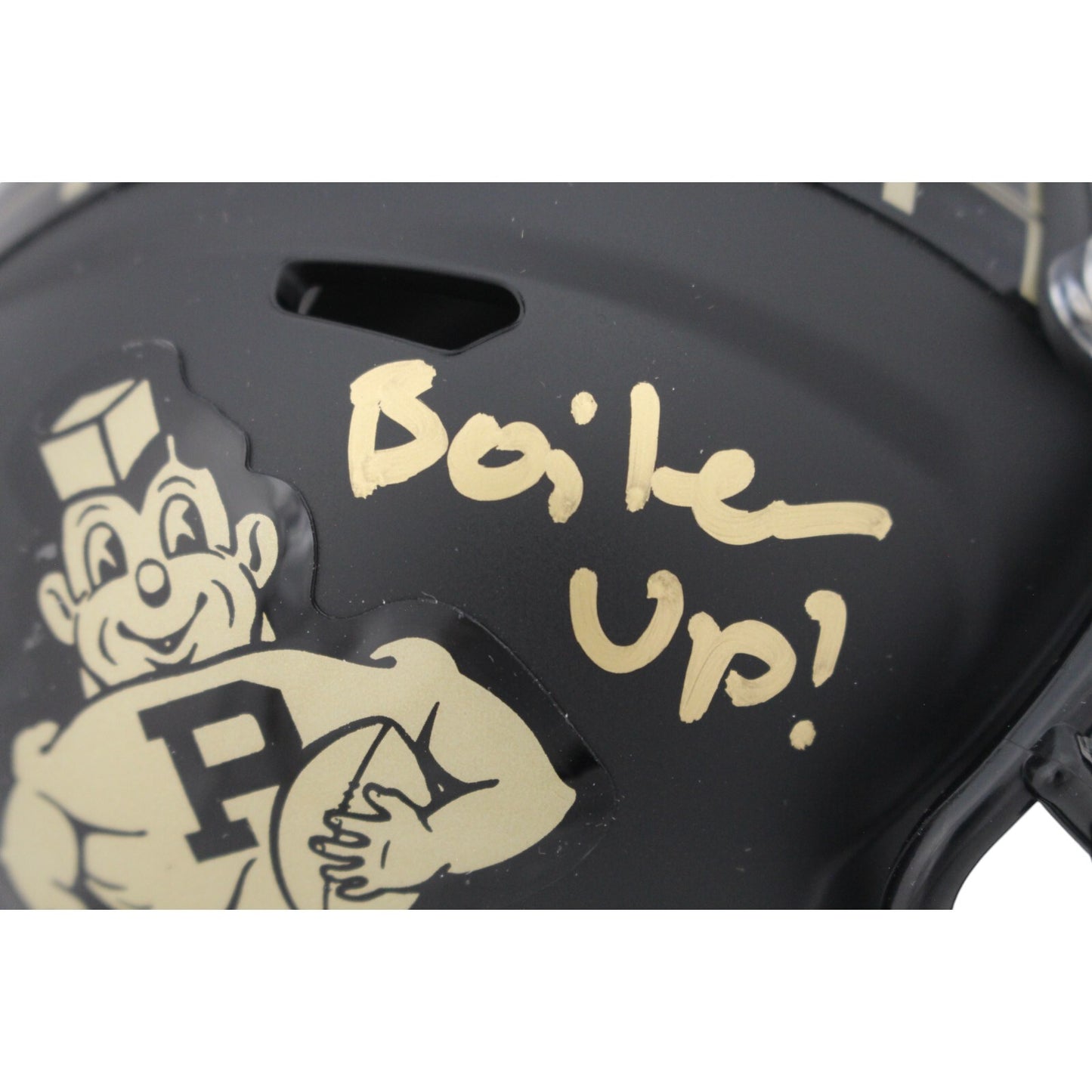Aidan O'Connell Signed Purdue Boilermakers Vintage Pete Mini Helmet Inscribed