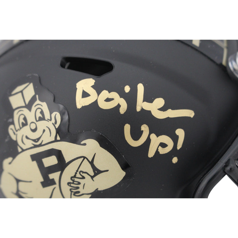 Aidan O'Connell Signed Purdue Boilermakers Vintage Pete Mini Helmet Inscribed