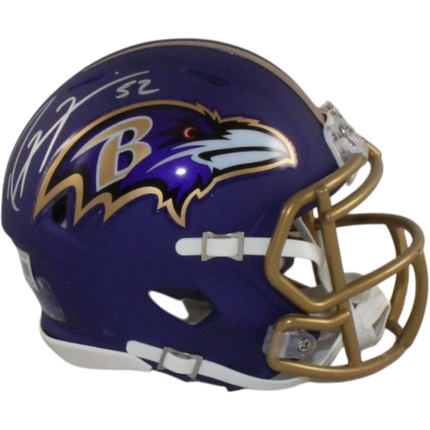 Ray Lewis Autographed Baltimore Ravens 2026 Alternate Mini Helmet