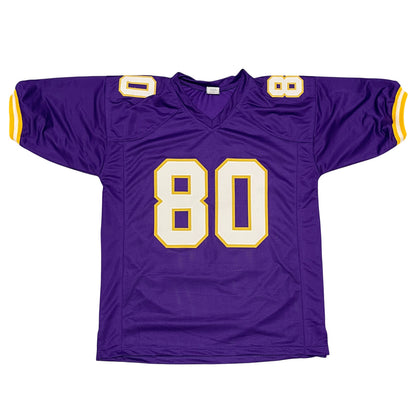 Cris Carter Minnesota Vikings Signed Custom Jersey HOF 2013 Beckett BAS