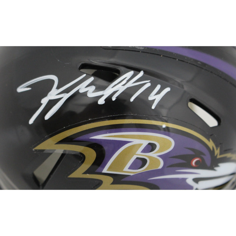 Kyle Hamilton Signed Baltimore Ravens Mini Helmet Beckett COA