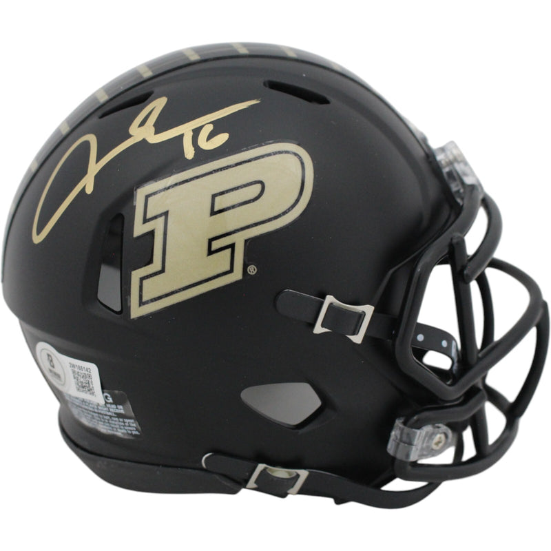Aidan O'Connell Autographed Purdue Boilermakers Black Mini Helmet